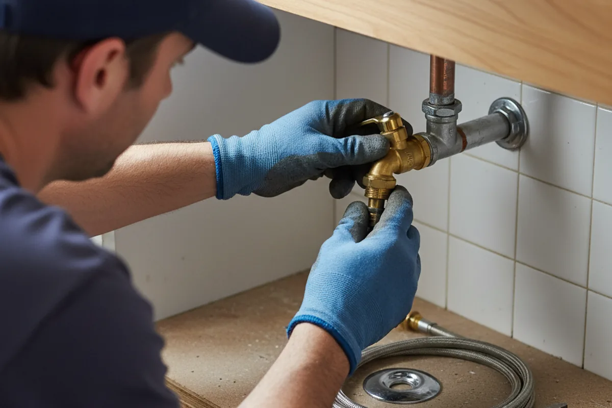 Shutoff valve and fitting work during Repiping in Elk